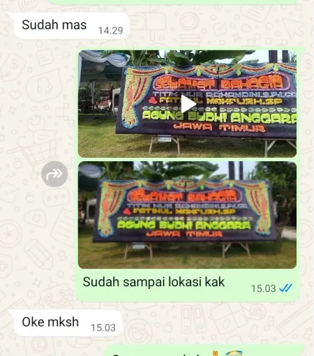 Pengiriman Papan Bunga Area Pantai Merak